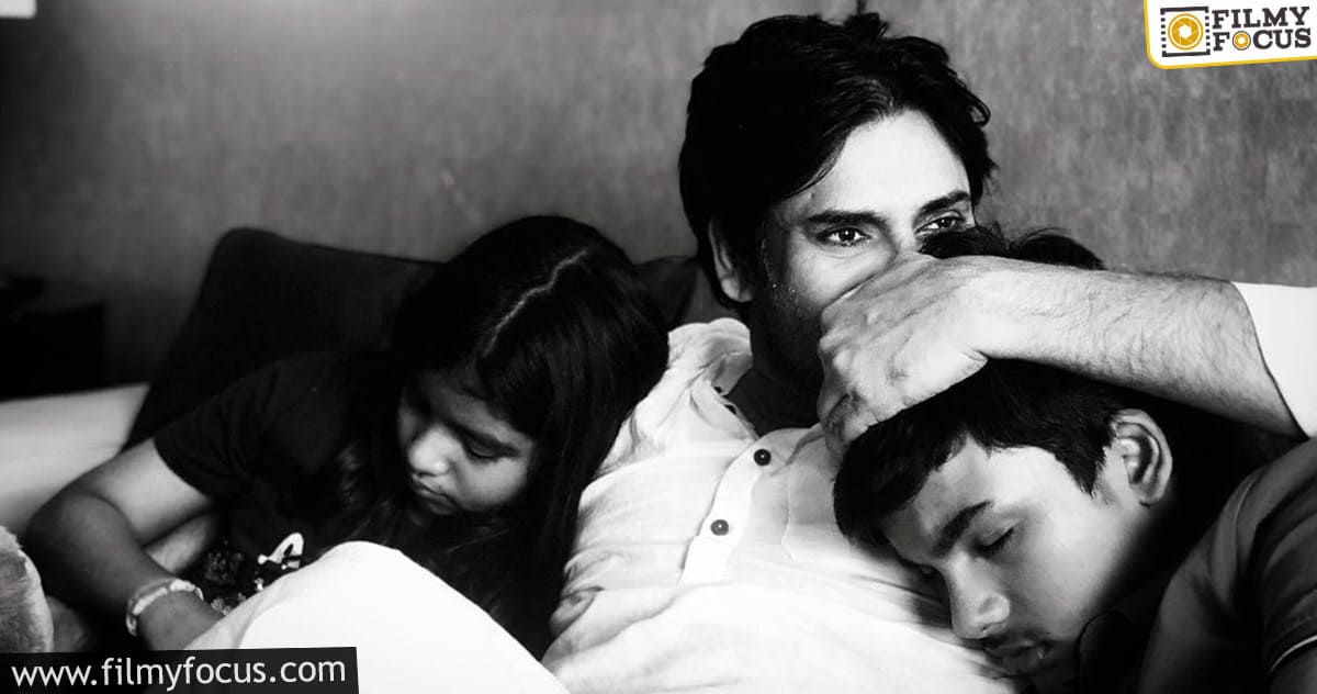 Photo Moment: Pawan Kalyan’s adorable moment with his children