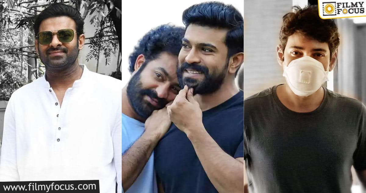 Tollywood star heroes restricted themselves to home isolation