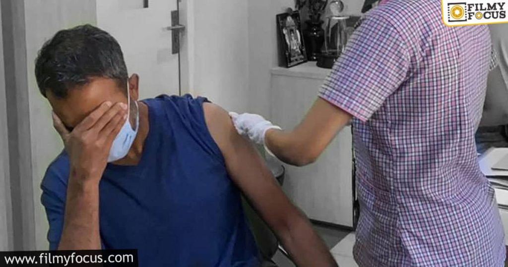 prashanth neel gets his first jab of the covid 19 vaccine