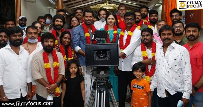 Vishal, A Vinoth Kumar, Rana Productions Pan India Film Launched, Regular Shooting Commences