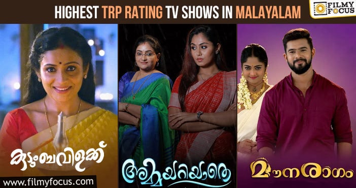 Highest TRP ratings TV shows in Malayalam
