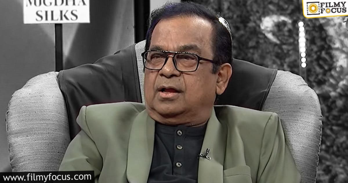 Brahmanandam gets candid about acting less