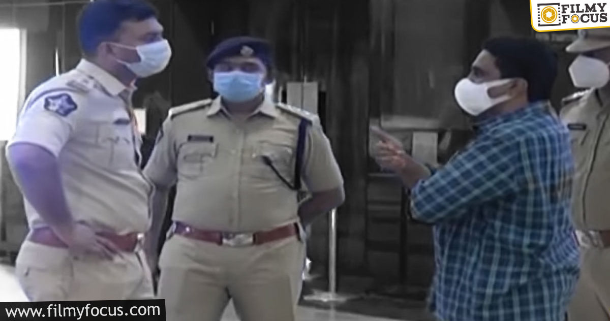 Police officials conduct raids on various theatres in Vijayawada