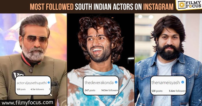 Top 10 Most Followed South India Actors on Instagram