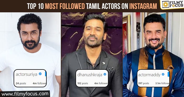 Top 10 Most Followed Tamil Actors on Instagram