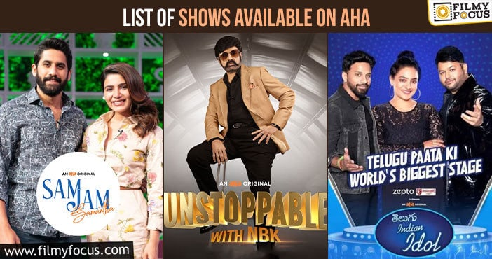 List of shows available on Aha