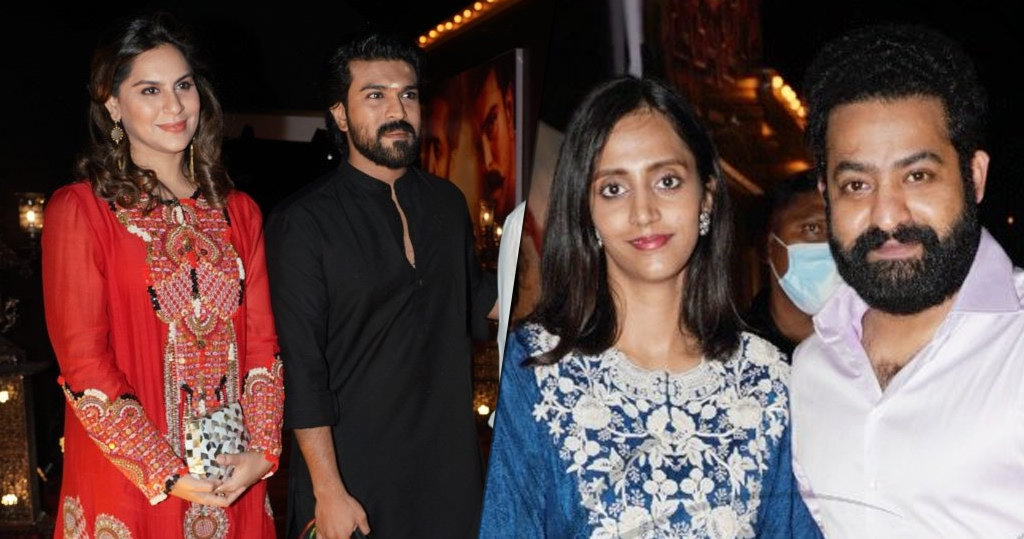RRR success party: NTR and Ram Charan graced the event with family