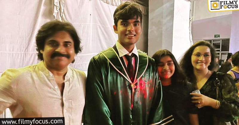 Pawan Kalyan spotted at his son’s graduation day