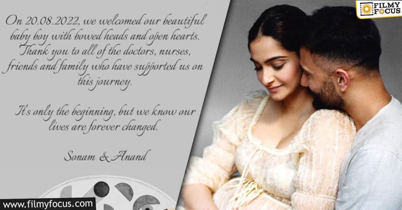 Sonam Kapoor is blessed with a baby boy