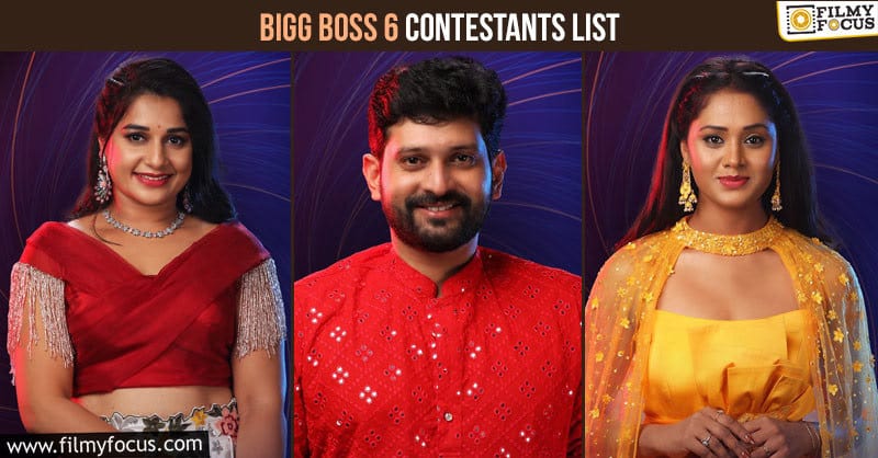 Bigg Boss Telugu 6 contestants list