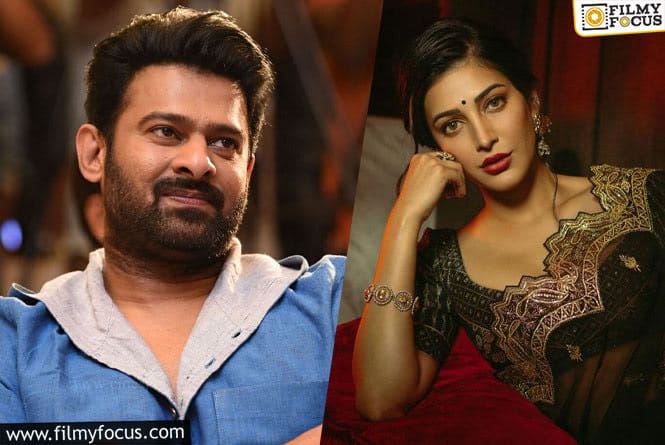Prabhas Conveys Birthday wishes to Shruti Haasan with a Beautiful Note