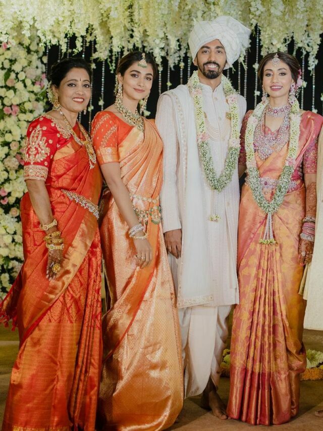 Pooja Hegde Looks STUNNING In Traditional Wear At Her Brother Marriage