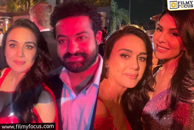 Preity Zinta Poses with Jr. NTR, Jacqueline Fernandez, and Oscar Nominees at Priyanka Chopra’s Special Gala