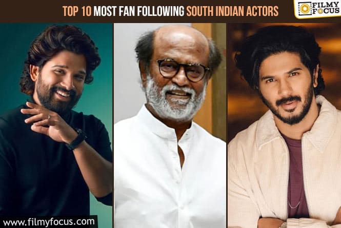 Top 10 Most Fan Following South Indian Actors