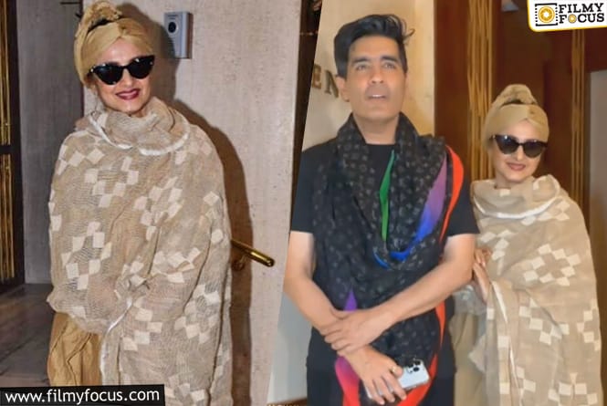 Actress Rekha trolled for her weird outfit