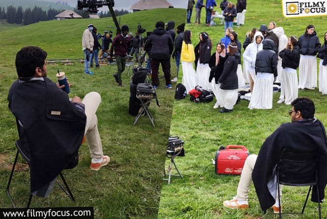 Chiranjeevi Shares a Few on Location Pictures from Switzerland