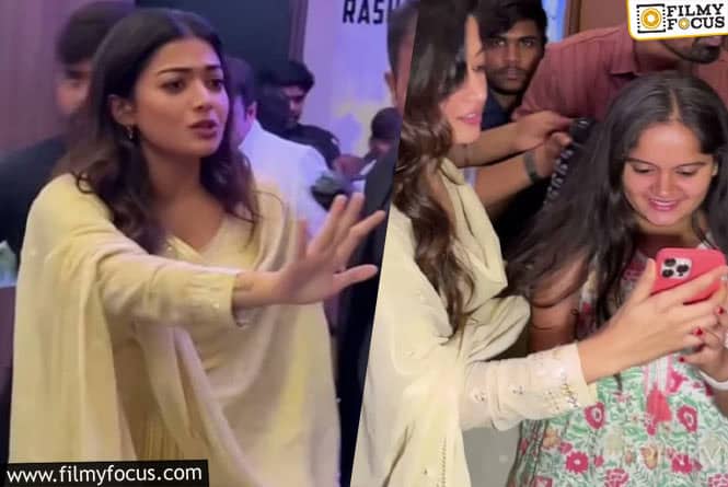 Fans Mobbed Rashmika Mandanna at a Song Launch Event