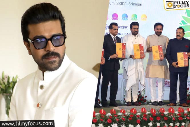 Ram Charan Stunts in an off-white Ethnic Outfit; Pics Go Viral