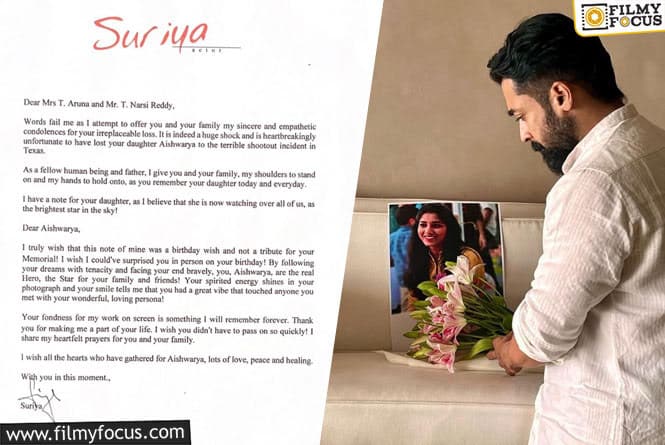 Suriya Pens an Emotional Note on the Demise of His Fan