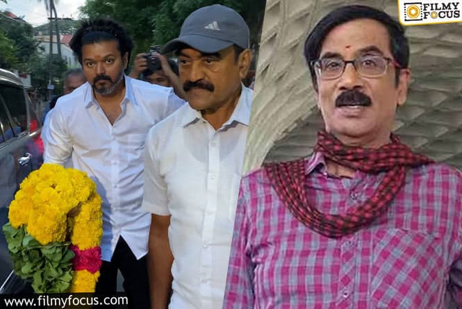 Vijay Attends the Last Rites of Actor Turned Director Manobala; Pics Go Viral