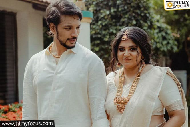 Manjima Mohan Posts Wedding Picture with Husband Gautham Karthik