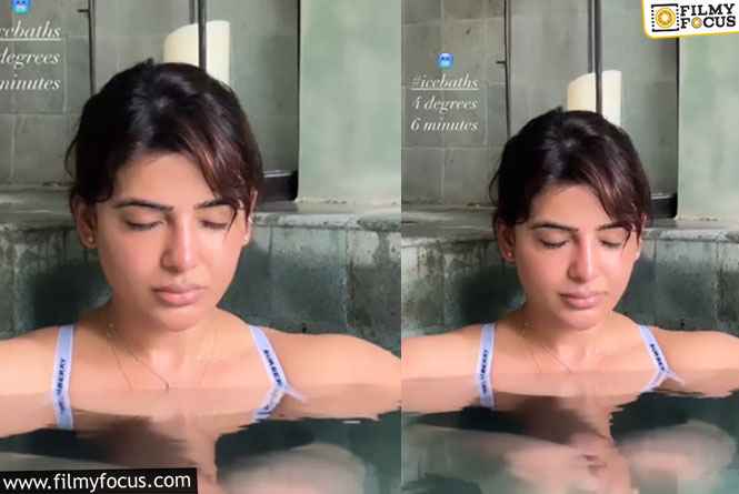 Samantha Takes Ice Bath for 6 Minutes Under 4 Degrees Celsius in Bali
