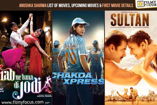 Anushka Sharma List of Movies, Upcoming Movies and First Movie Details