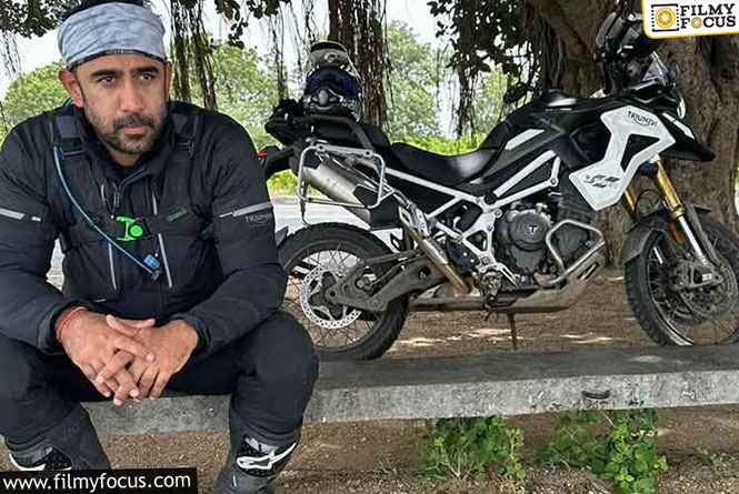 Amit Sadh’s bike tour also has social welfare; cleanliness drive volunteer