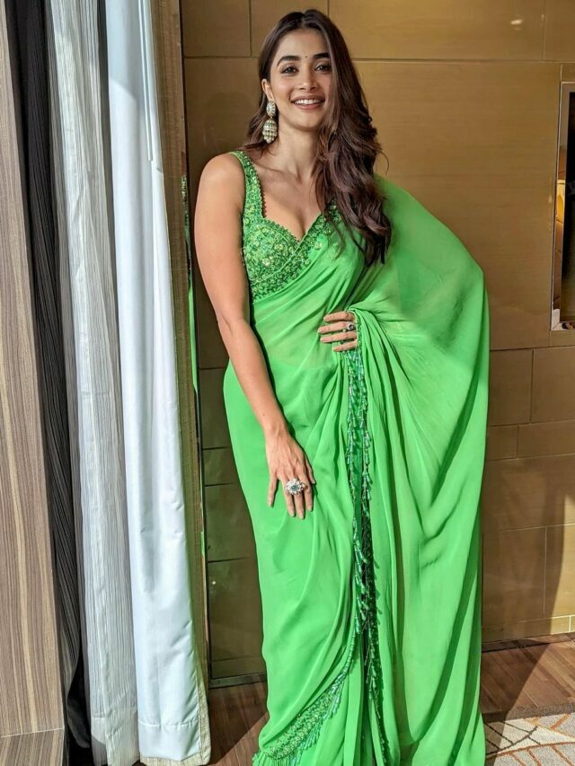 Pooja Hegde stunning looks
 in Green