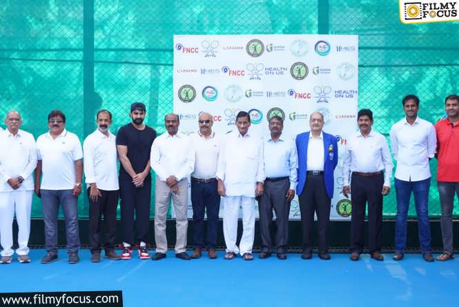 FNCC All India Open Tennis Tournament Grand Opening by Hero Naga Shaurya – 10 Lakh Prize Money