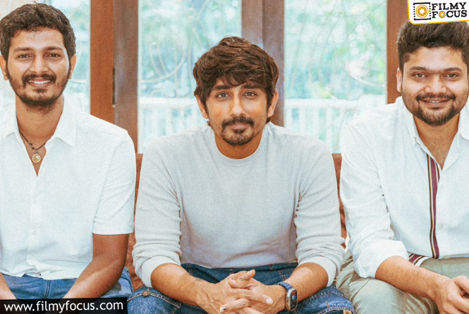 Siddarth And Sri Ganesh Are Confirmed For The Next Project With Shanthi Talkies