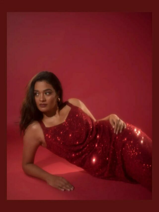 Gayathrie Shankar as Stunning in Red