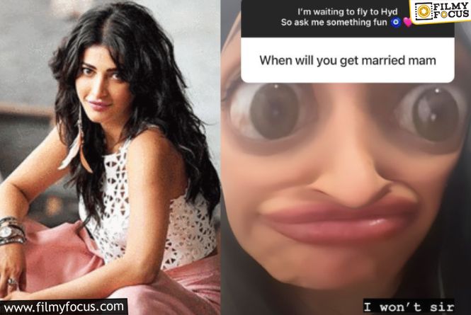 Shruti Haasan Stylishly Addresses Netizens Questions About Marriage